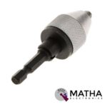 1 or 4 Inch Keyless Drill Bit Chuck Hex Shank Adapter Converter Quick Change - Image 2