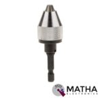 1 or 4 Inch Keyless Drill Bit Chuck Hex Shank Adapter Converter Quick Change