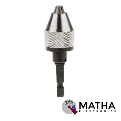 1 or 4 Inch Keyless Drill Bit Chuck Hex Shank Adapter Converter Quick Change