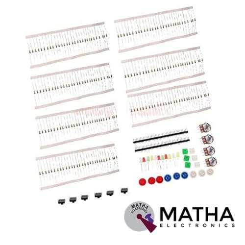 A1 Universal Carbon Resistors & Rotary Potentiometers Parts Set for Arduino