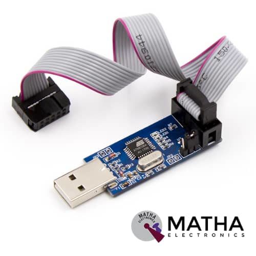 AVR-ISP 10Pin to 6pin Adapter PCB for USBASP Programmer