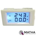 Digital LCD Ampere Voltage Meter Ammeter Voltmeter AC 80 300V 100A