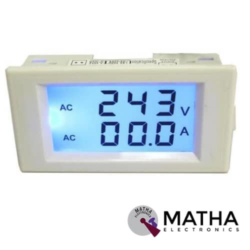 Digital LCD Ampere Voltage Meter Ammeter Voltmeter AC 80 300V 100A