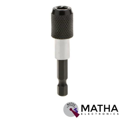 Chrome Steel Extended 1 or 4 Inch Hex Shank Quick Change Adapter Bit Drill Chuck