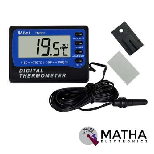 Mini LCD Digital Thermometer Sensor Wired for Room Temperature