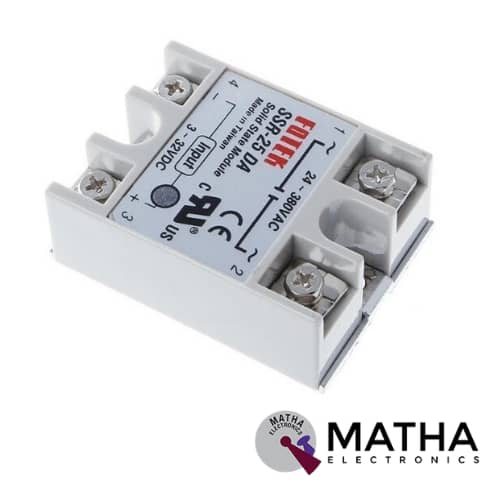 thumbnail image 2 of TWTADE SSR-25 DD Solid State Relay + Heat Sink - 25A DC 3-32V To 5-60V 2 of 11