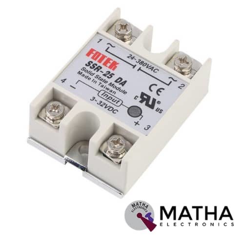 Solid State Relay Module SSR-25DA 25A /250V 3-32V DC Input 24-380VAC Output