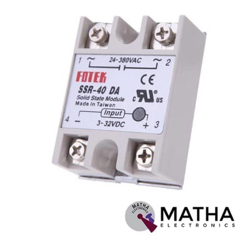 Solid State Relay SSR-40DD 40A 3-32V DC to 5-60V DC SSR 40DD Relay Solid State