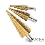 HSS Steel Step Cone Drill Titanium Bit Set Hole Cutter Triangular Shank