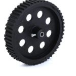 Robot Wheel - 100 x 2mm - 6mm Shaft Black