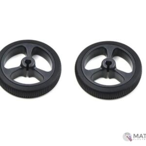 2pcs x Small Rubber Wheel for N20 Motor – 34x7 mm Diameter
