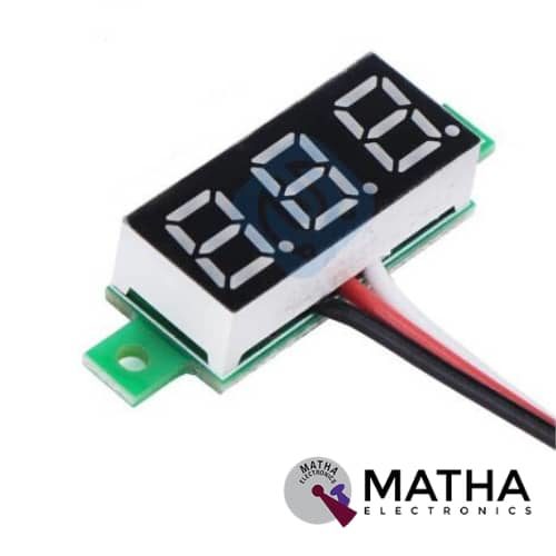 3 Wires 0.28 inch Digital Voltmeter DC 0-100V Red Light LED Panel Voltage Meter