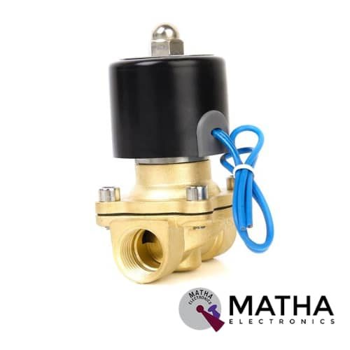 24V Dc 1/2" Brass Electric Solenoid Valve Water Air Fuels Gas Normal Closed New