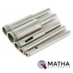 Diamond Coated Core Hole Saw Drill Bit Tools for Tiles Marble Glass (5mm 6mm 8mm 10mm 12mm) - Set of 5 - Image 2