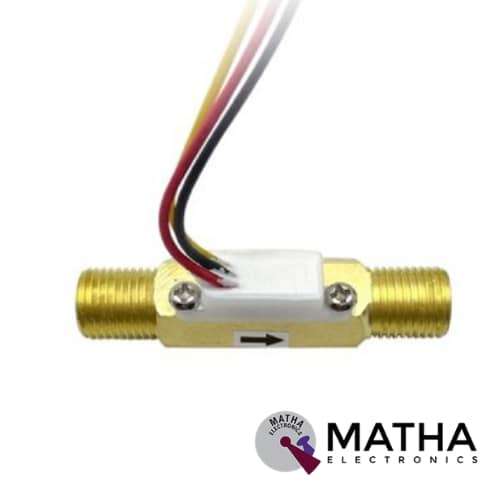 G14 BSP Hall Effect Flow Sensor Brass G1/4" BSP Hall Effect Flow Sensor Water 0.35-3.0L/min OD12 WaterTurbine Flowmeter SEN-HZ41WC