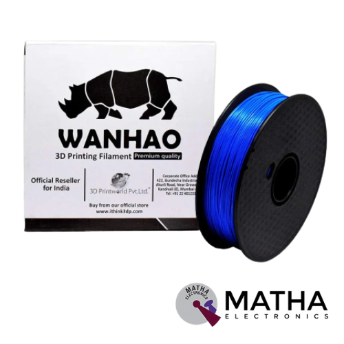 1.75mm PLA 3D Printer Filament Translucent Blue Wanhao