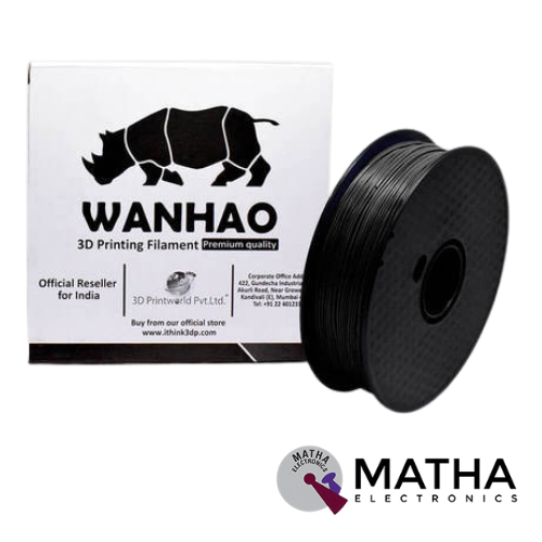PLA 3D Printer Filament 1.75mm PLA 3D Printer Filament Black Wanhao - Image 1