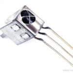 IR Receiver 3 Leg Black Metal