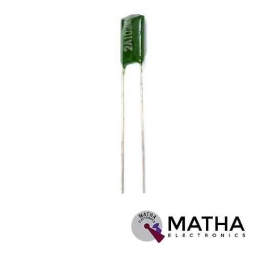 10nf 100V DC Green Polyester Capacitor
