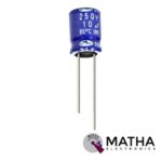 10uf 250V Samwha DC Electrolytic Capacitor (4 pcs) - Image 2