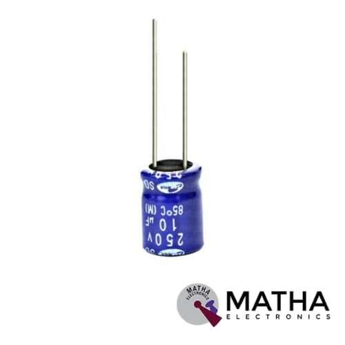 10uf 250V Samwha DC Electrolytic Capacitor (4 pcs)