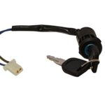 Plastic Power Lock/Ignition Key Switch - 2 pin Female