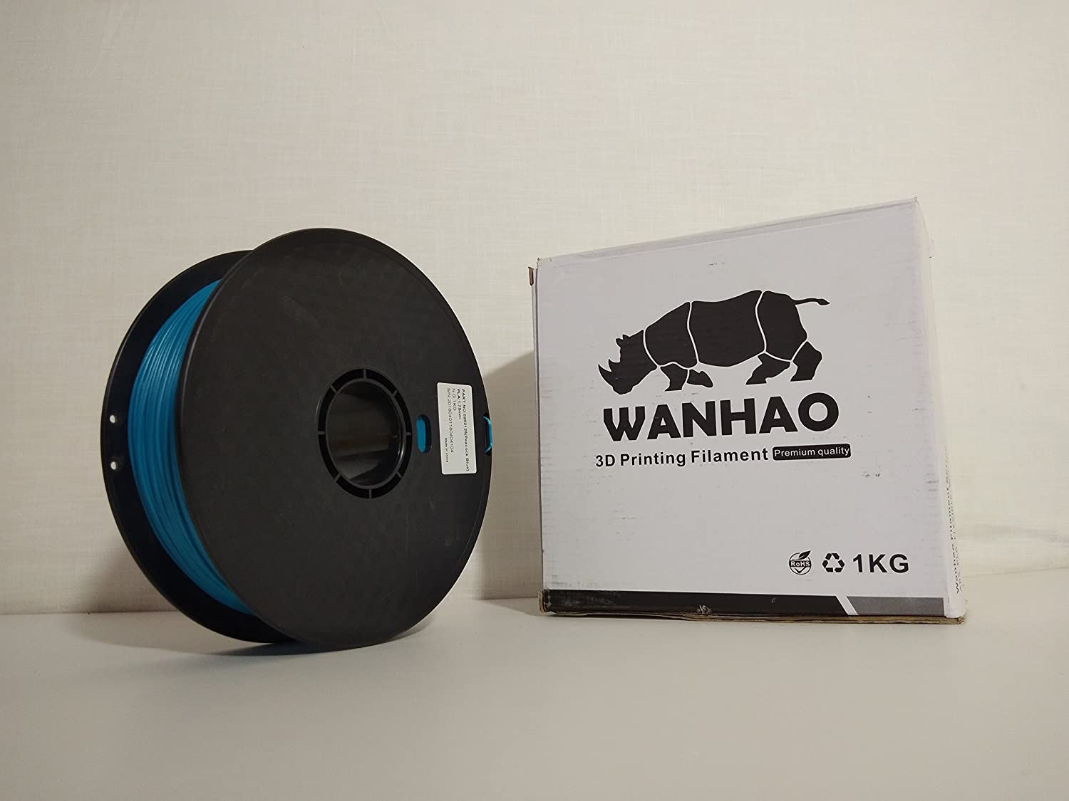 peacock2 Peacock Blue PLA 1.75 mm 1 KG Filament-Wanhao