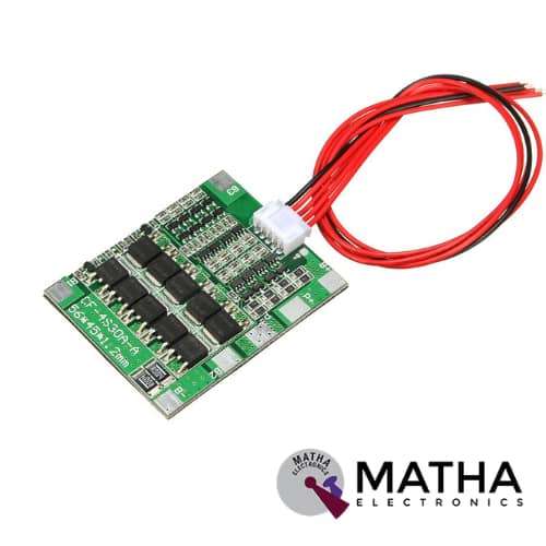 18650 Lithium Battery Protection Board 4 Series 30A 18650 Lithium Battery Protection Board 14.8V 16V with Cable