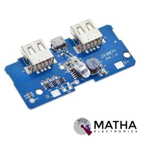 Dual Micro USB 3.7v Dual Micro USB 3.7v to 5V 2A Power Bank DIY 18650 LiPo Charger