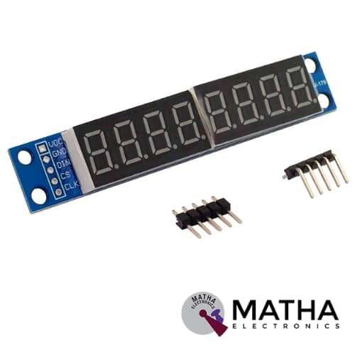 MAX7219 led module 8 digit 7 segment display