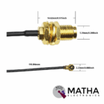 SMA Pigtail Cable To Ufl Extension Cable 1.13 Cable - Image 2