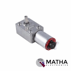 Worm Gear Box Reduction Motor 12V 350rpm 22 kg-cm Torque - WGM5551212000-34K
