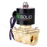 3/4" Brass Electric Solenoid Valve 12VDC N.C. Air Water Fuel