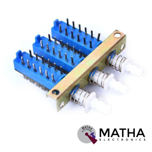 4 Pole 2 Way DPDT Momentary Switch