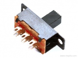 2A DPDT ON OFF ON Slide Switch Small
