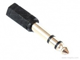 Stereo Socket to P38 Stereo Pin Connector