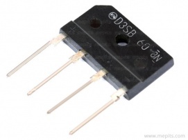 D3SB60 Flat Bridge Rectifier 3A 600V