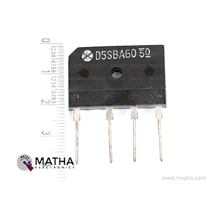 D5SBA60 Flat Bridge Rectifier 5A 600V