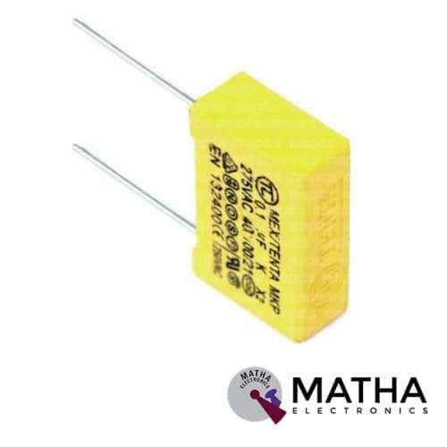 0.1uf 275V AC Box Capacitor Yellow