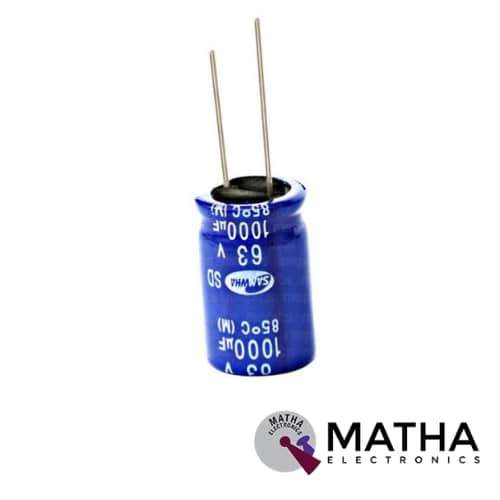 1000uf 63V Samwha DC Electrolytic 1000uf 63V Samwha DC Electrolytic Capacitor - Image 1
