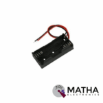 2 Cell Battery holder AA Black with Wire - Image 3