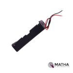 2 Cell Battery holder AA Black with Wire - Image 2