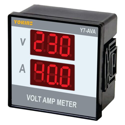 Digital Volt And Ampere Meter Designed For Electrical Panel/Submersible Panel, Volt-Amp