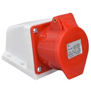 5 Pin Industrial wall socket