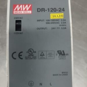 Mean Well DR-120-24 DIN Rail Power Supply (24V, 5A, 120W)