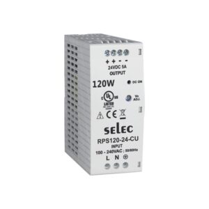 Selec RPS120-24-CU DIN Rail Mount Power Supply