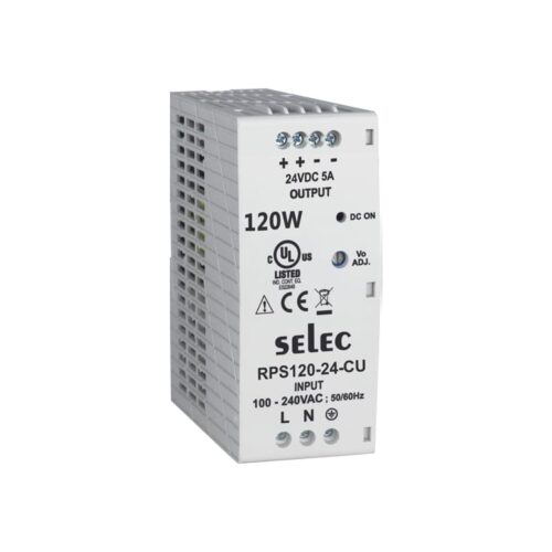 Selec RPS120-24-CU DIN Rail Mount Power Supply