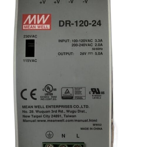 MeanWell DR-120-24 DIN rail power supply