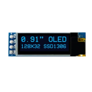 0.91-inch 128x32 blue OLED display module