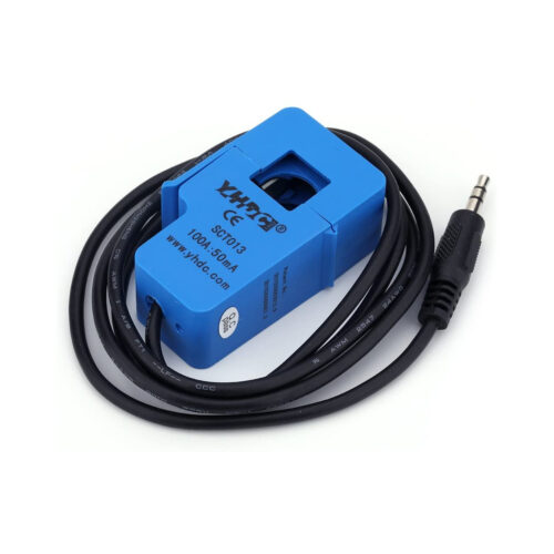 SCT-013-100 non-invasive AC current clamp sensor.